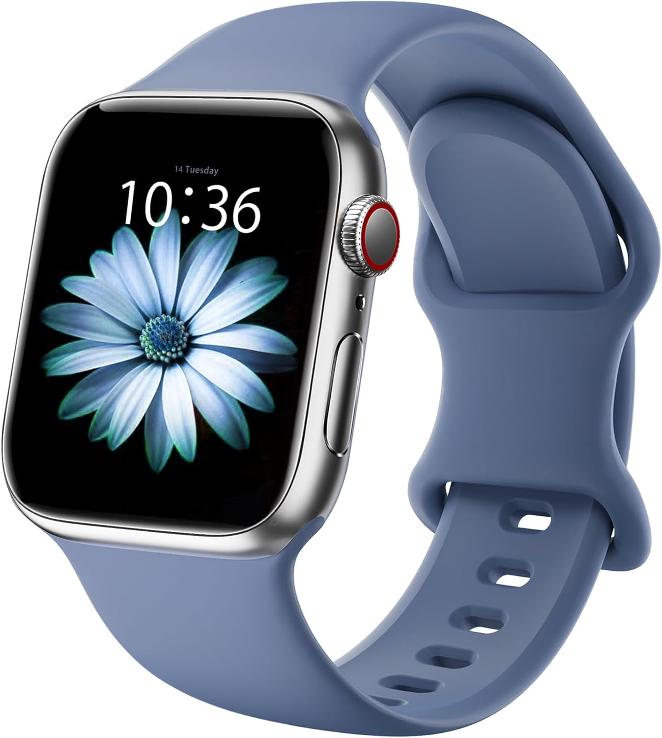 Sport Bands Compatible with Apple Watch Bands 38Mm 40Mm 41Mm 42Mm 44Mm 45Mm 49Mm,Soft Silicone Waterproof Strap for Iwatch Ultra2 Series 9 Ultra 8 7 6 5 4 3 2 1 SE Women Men