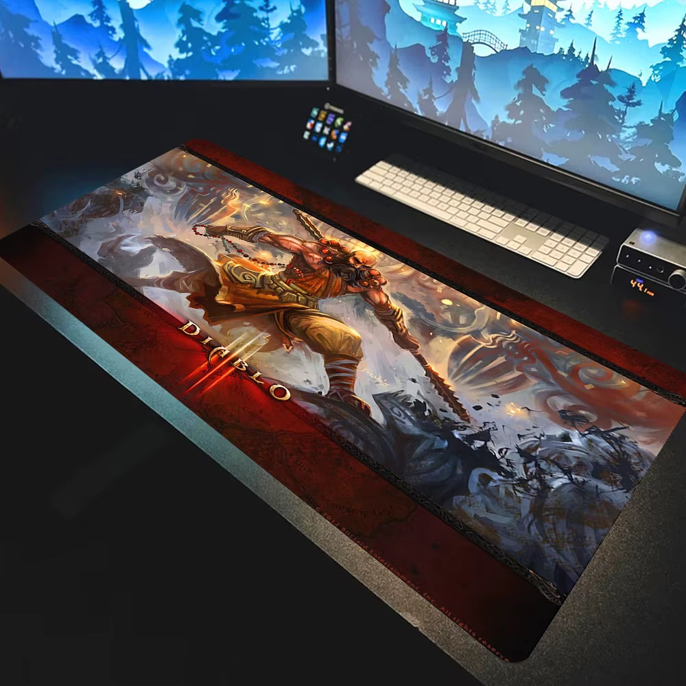 Carpet Mouse HD Custom Gaming Mouse Pad Diablo 3 Desk Gaming Mousepad 400X900 Gamer Mouse Mat Keyboard Set Game Mat Deskmat Xxl