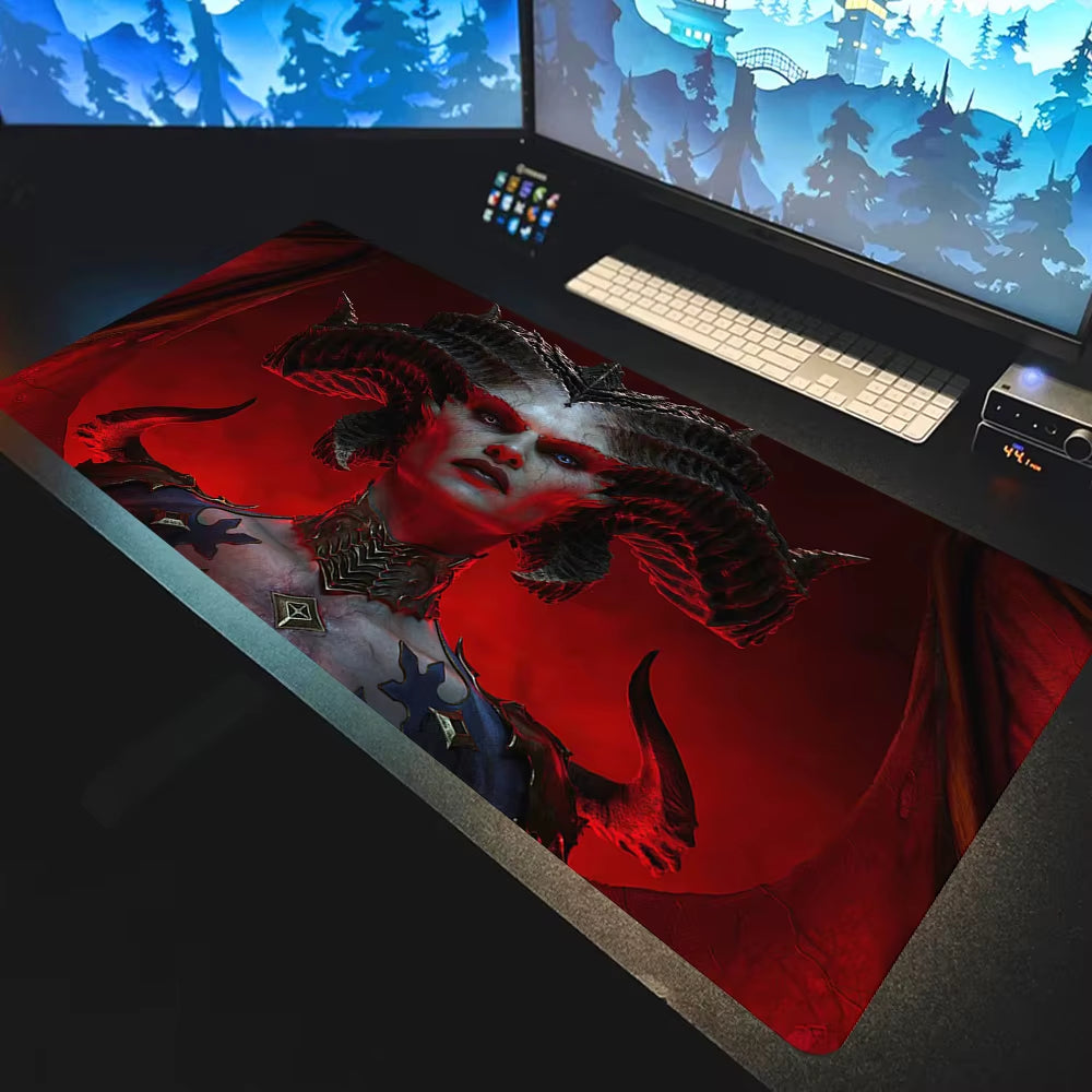 Carpet Mouse HD Custom Gaming Mouse Pad Diablo 3 Desk Gaming Mousepad 400X900 Gamer Mouse Mat Keyboard Set Game Mat Deskmat Xxl