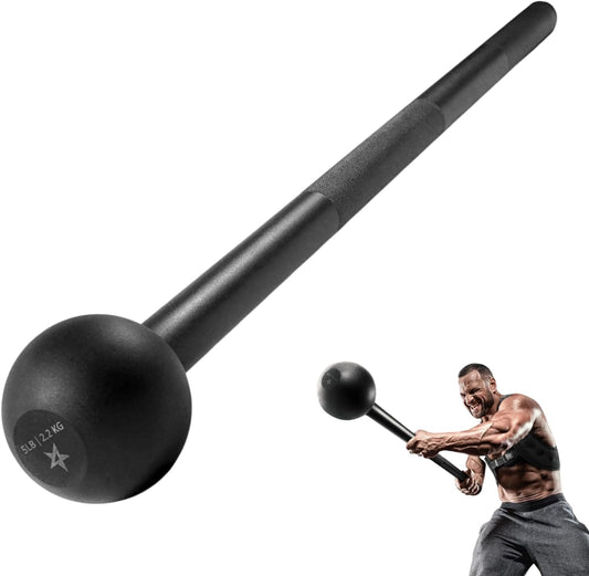Steel Mace Bell for Strength Training, Support Full Body, Muscles, Shoulder, Grips & Forearms Workouts, Stretching 5, 7, 10, 15, 20, 25, 30 LB for Woman & Man