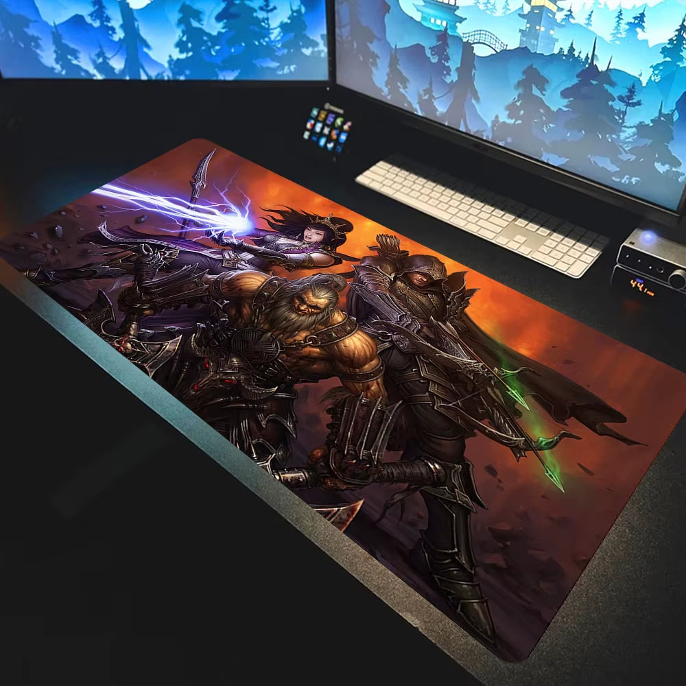 Carpet Mouse HD Custom Gaming Mouse Pad Diablo 3 Desk Gaming Mousepad 400X900 Gamer Mouse Mat Keyboard Set Game Mat Deskmat Xxl