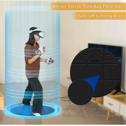 Universal  Mat for Apple Vision Pro/ Meta Quest 3S/3 Surrounding Games Standing Motion Simulation round Mat Foldable  Mat