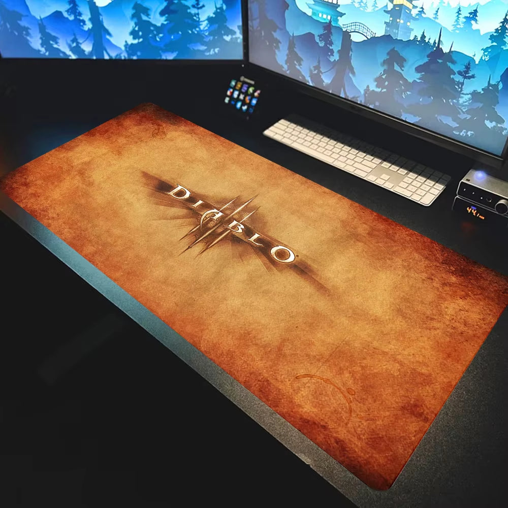 Carpet Mouse HD Custom Gaming Mouse Pad Diablo 3 Desk Gaming Mousepad 400X900 Gamer Mouse Mat Keyboard Set Game Mat Deskmat Xxl