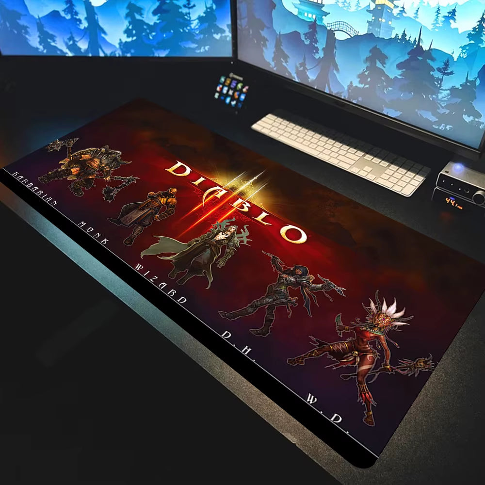 Carpet Mouse HD Custom Gaming Mouse Pad Diablo 3 Desk Gaming Mousepad 400X900 Gamer Mouse Mat Keyboard Set Game Mat Deskmat Xxl