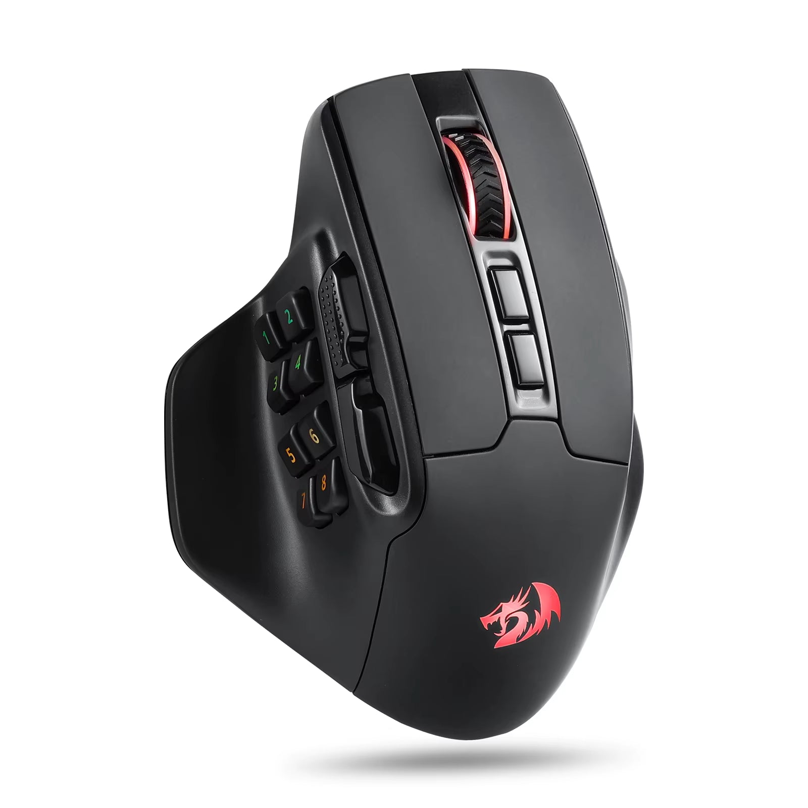 M811 PRO Wireless MMO Gaming Mouse, 15 Programmable Buttons RGB Gamer Mouse, 10 Side Macro Keys