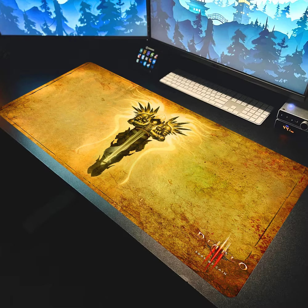 Carpet Mouse HD Custom Gaming Mouse Pad Diablo 3 Desk Gaming Mousepad 400X900 Gamer Mouse Mat Keyboard Set Game Mat Deskmat Xxl